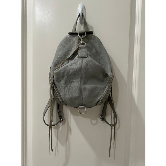 Rebecca Minkoff Julian Tassels Gray Leather Backpack main image 4